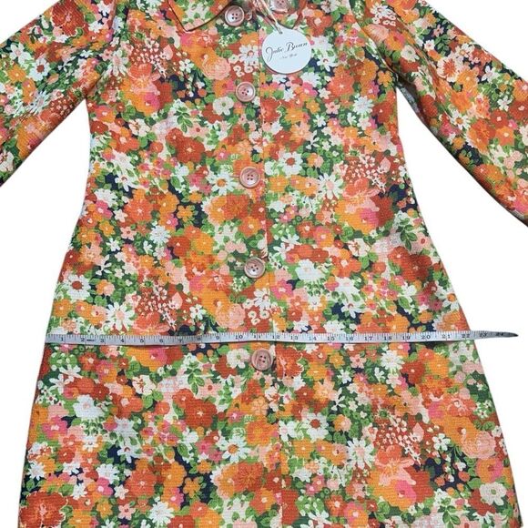 Julie Brown Mod Style Mildred Topper Coat in Bora Bora Size Medium NWT - Picture 12 of 16